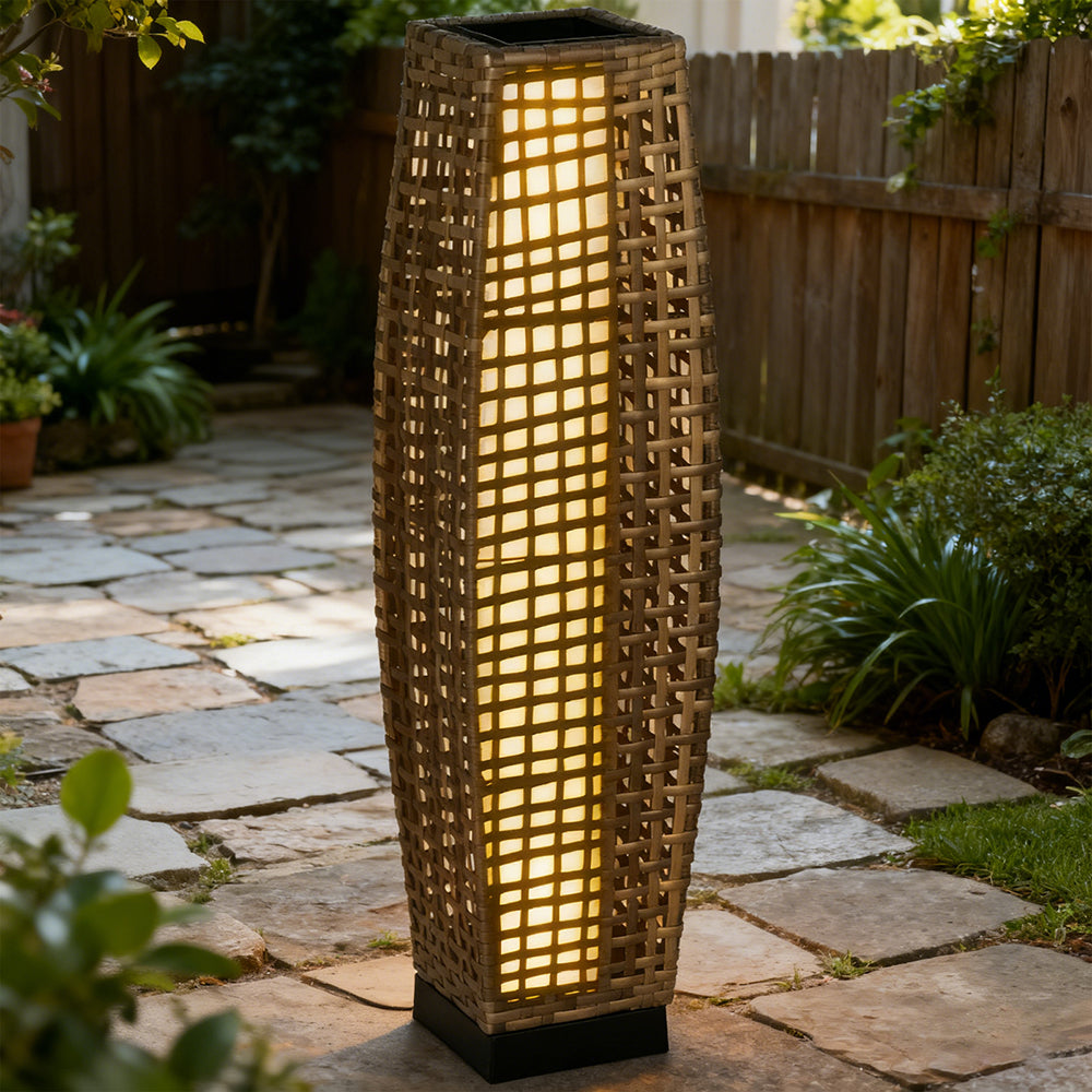 Solar Floor Lamp Outdoor Garden Lantern Pathway Light & Decorative Driveway - Image 3