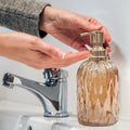 Glass Liquid Soap Dispenser Pump Bottle Bathroom Vanity Kitchen Sink Holds