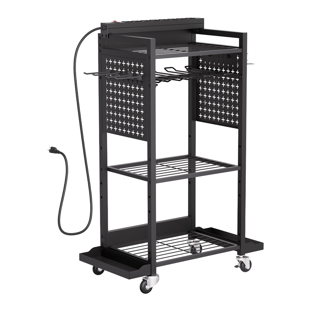 4-tier tool organizer cart with main view