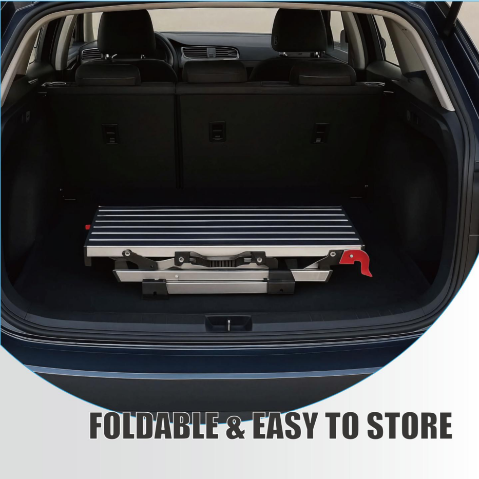 Folding Work Platform Aluminum Drywall Stool Ladder 660 Lbs Load Capacity - Image 5