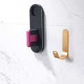 wall-mounted hair dryer and styling tool holder configuration