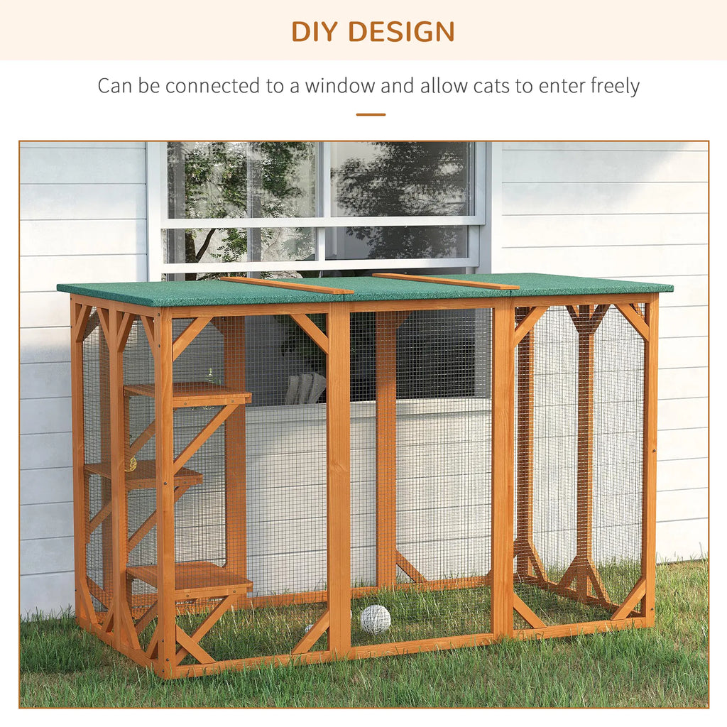 Cat Cage Indoor Catio Outdoor Cat Enclosure Pet House Small Animal Hutch for - Image 5