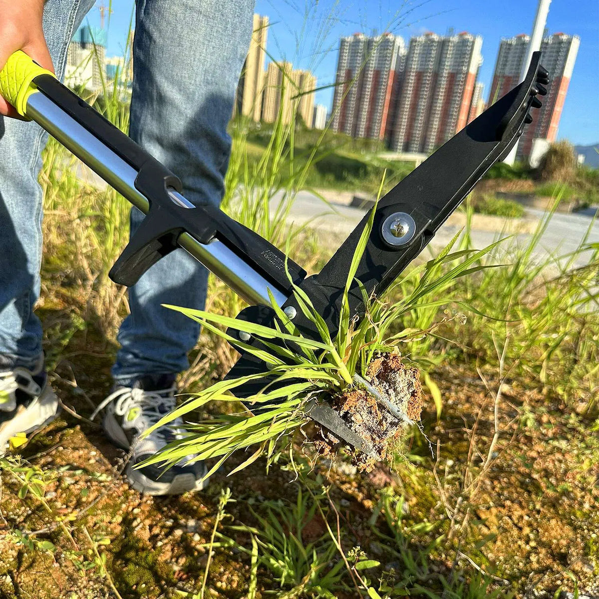 38.97in Aluminum Weed Puller Stand Up Weeder Without Bending Kneeling Manual - Image 3