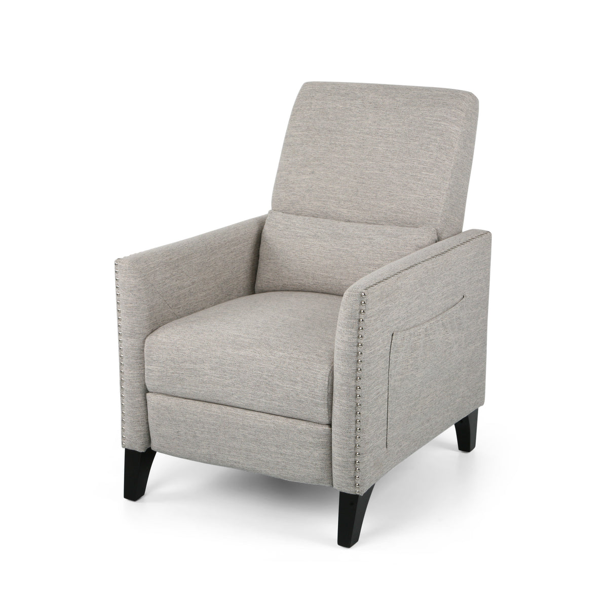 Pushback Recliner Chair with side pocket Fabric Armchair Push Back Recliner - Image 5