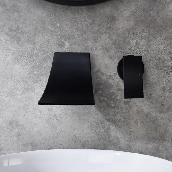 Wall mounted bathroom waterfall faucet - Image 4