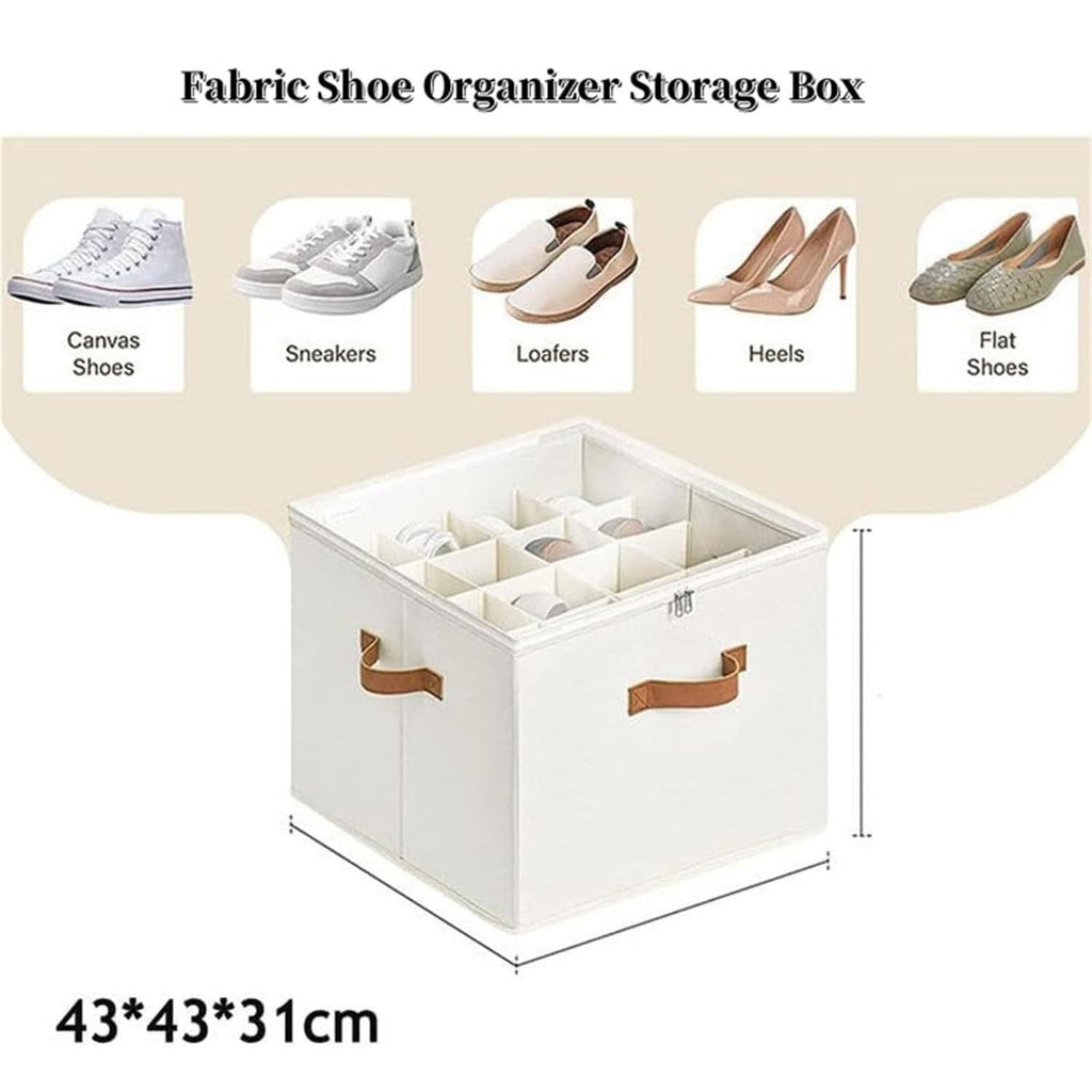 foldable fabric underbed shoe storage dimensions and features