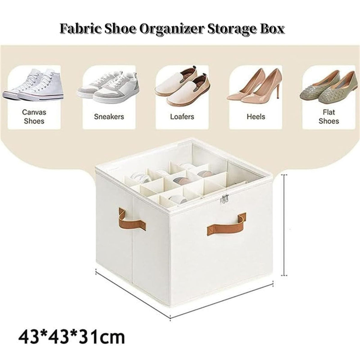 foldable fabric underbed shoe storage dimensions and features