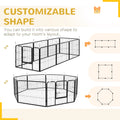 8 Panel Heavy Duty Dog Playpen 23.5" Height for Small Medium Dogs