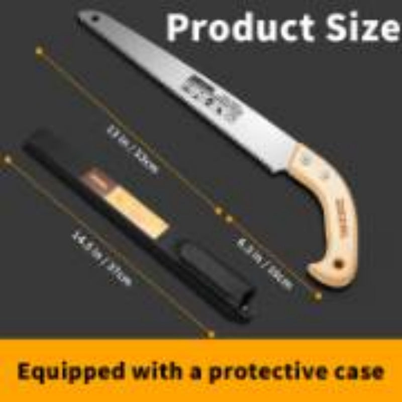 hand pruning saw garden pruning in use lifestyle