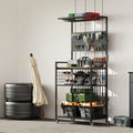 Fishing Rod Storage Rack With Pegboard Rolling Tackle Organizer Cart