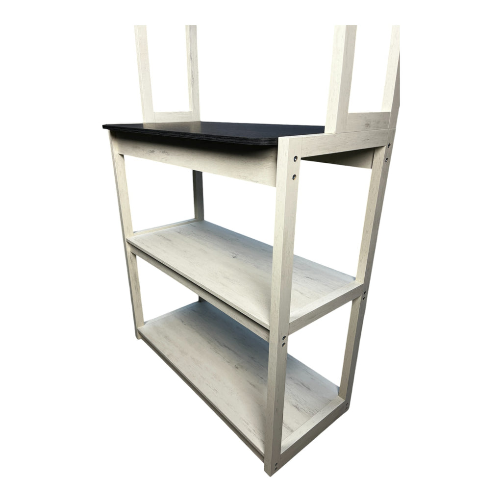 Level Packer Rack For Kitchen Cabinets Coffee Bars Shelves Microwave Racks - In-Use and Feature Display