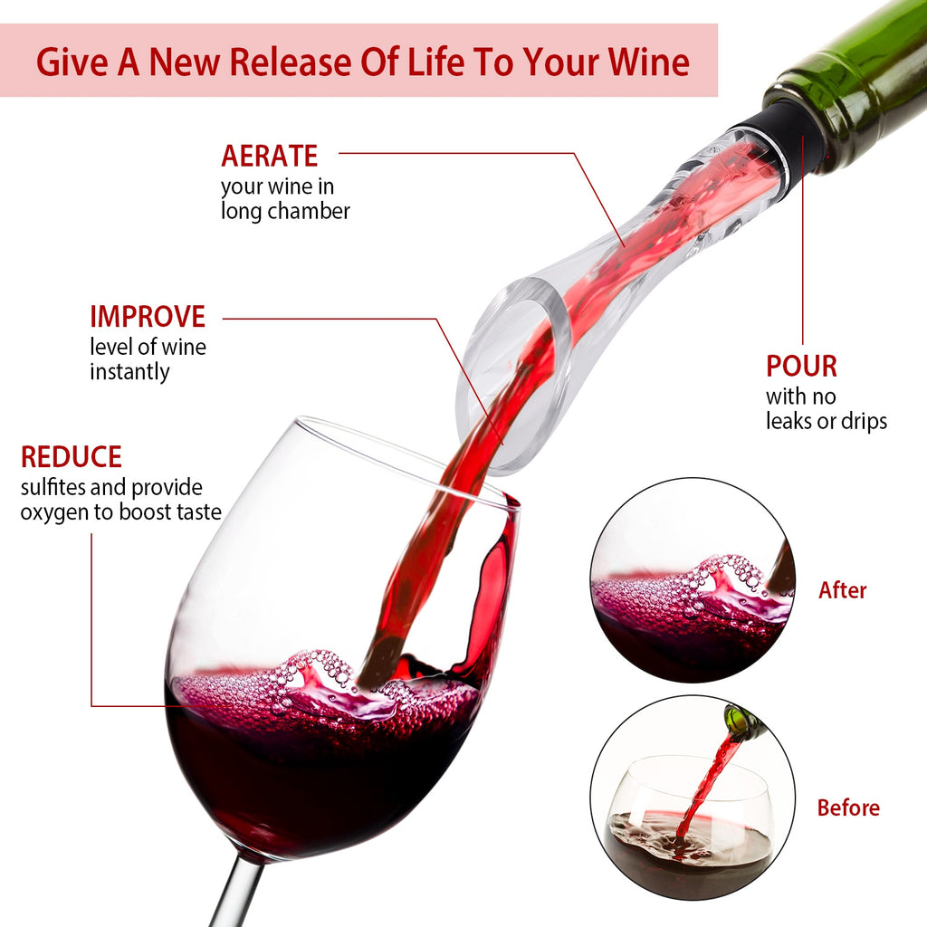 1pc wine aerator pourer spout product angle 8