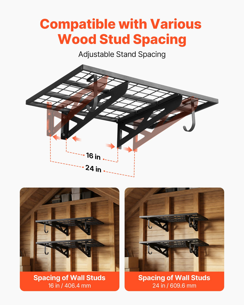 2-tier heavy duty wall garage in use lifestyle