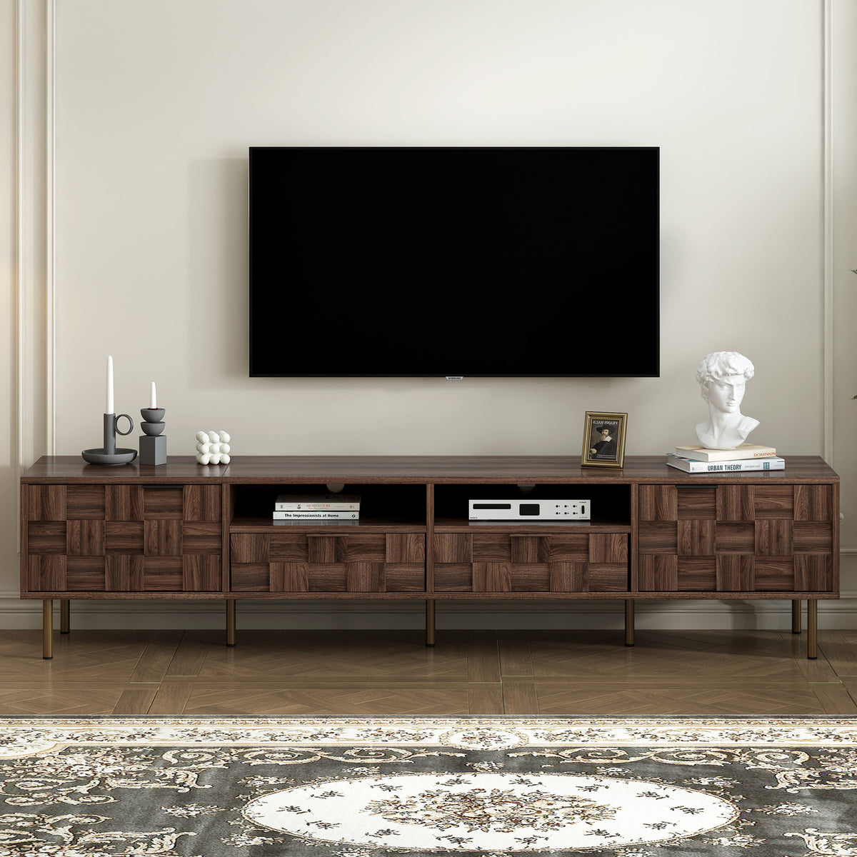 Mid-Century TV Stand for TVs up to 85 Inches