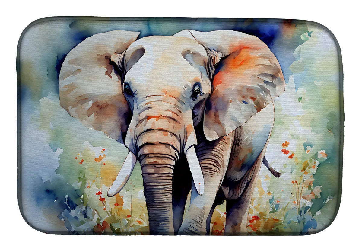 Elephant Dish Drying Mat Absorbent Dish Drying Mat Pad for Kitchen Counter Dish - Image 3