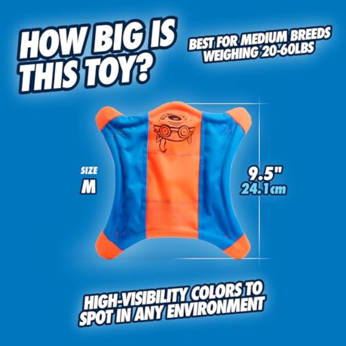 Flying Squirrel Fetch Dog Toy Water Floating Flyer Soft And Durable - Image 3