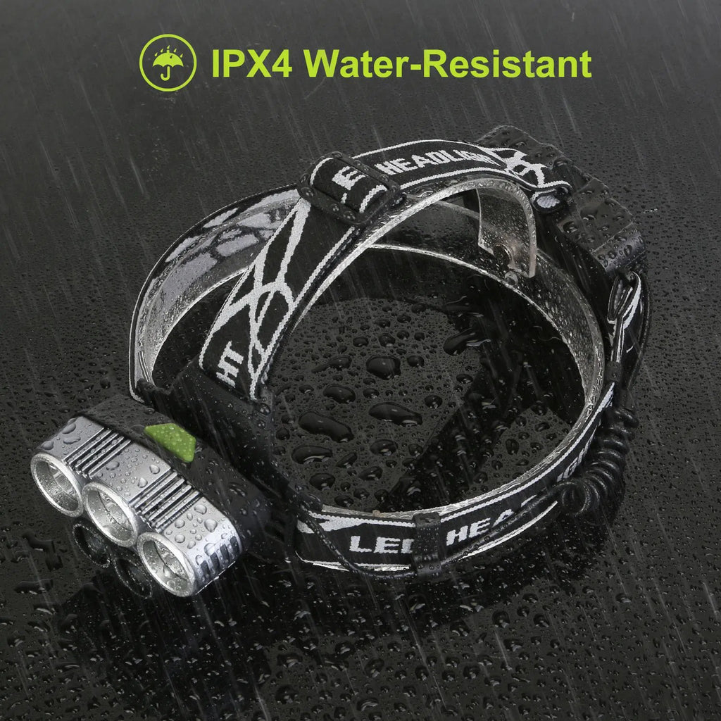 Rechargeable Headlamp 20000 Lumen LED Headlight 6 Modes Headlamp Flashlight for - Image 5