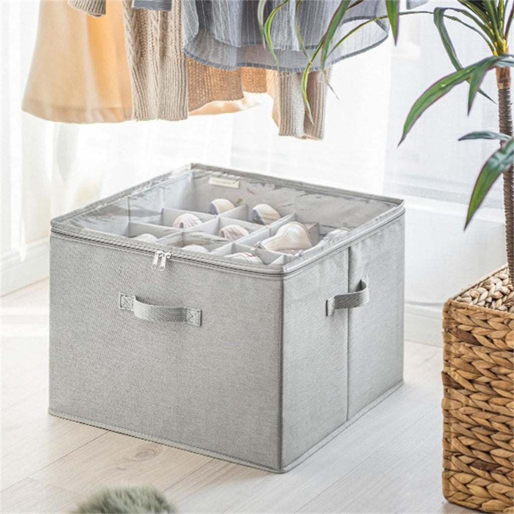 foldable fabric underbed shoe storage main view