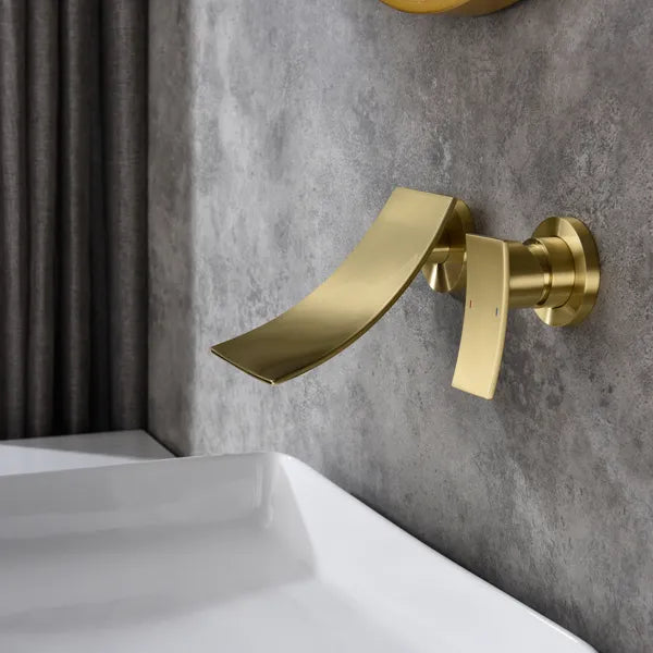 Wall mounted bathroom waterfall faucet - Image 3