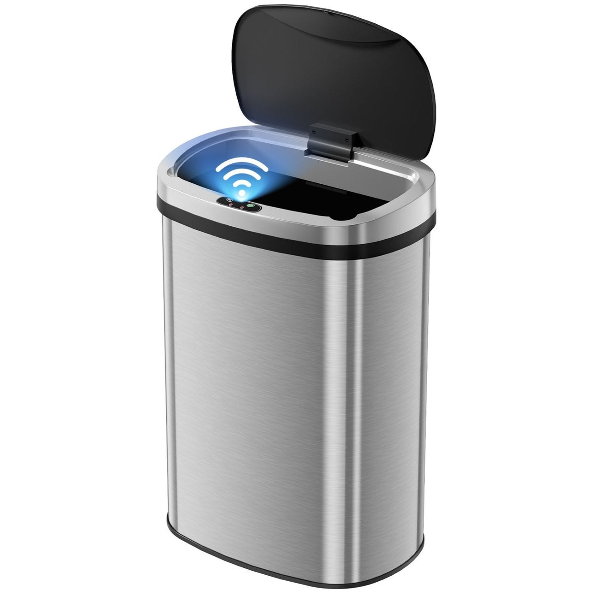 Stainless Steel Automatic Trash Can Sensor Activated Kitchen Trash Can With - Image 4