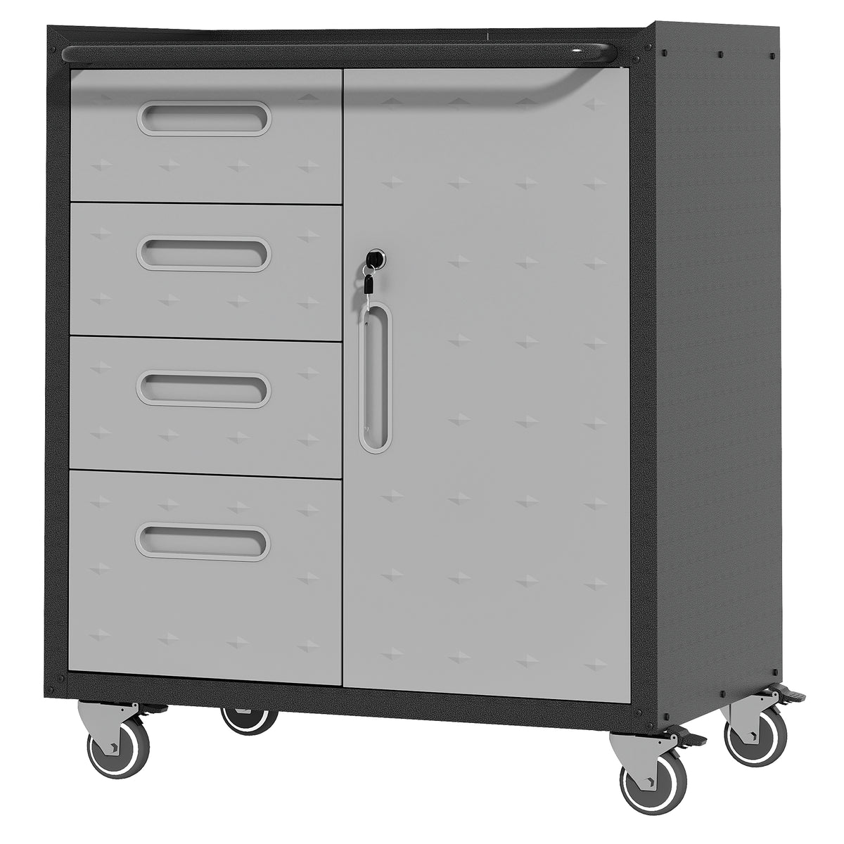 Sturdy Metal Tool Storage Cabinet With Wheels Tool Storage Cabinet For Garage - Image 4