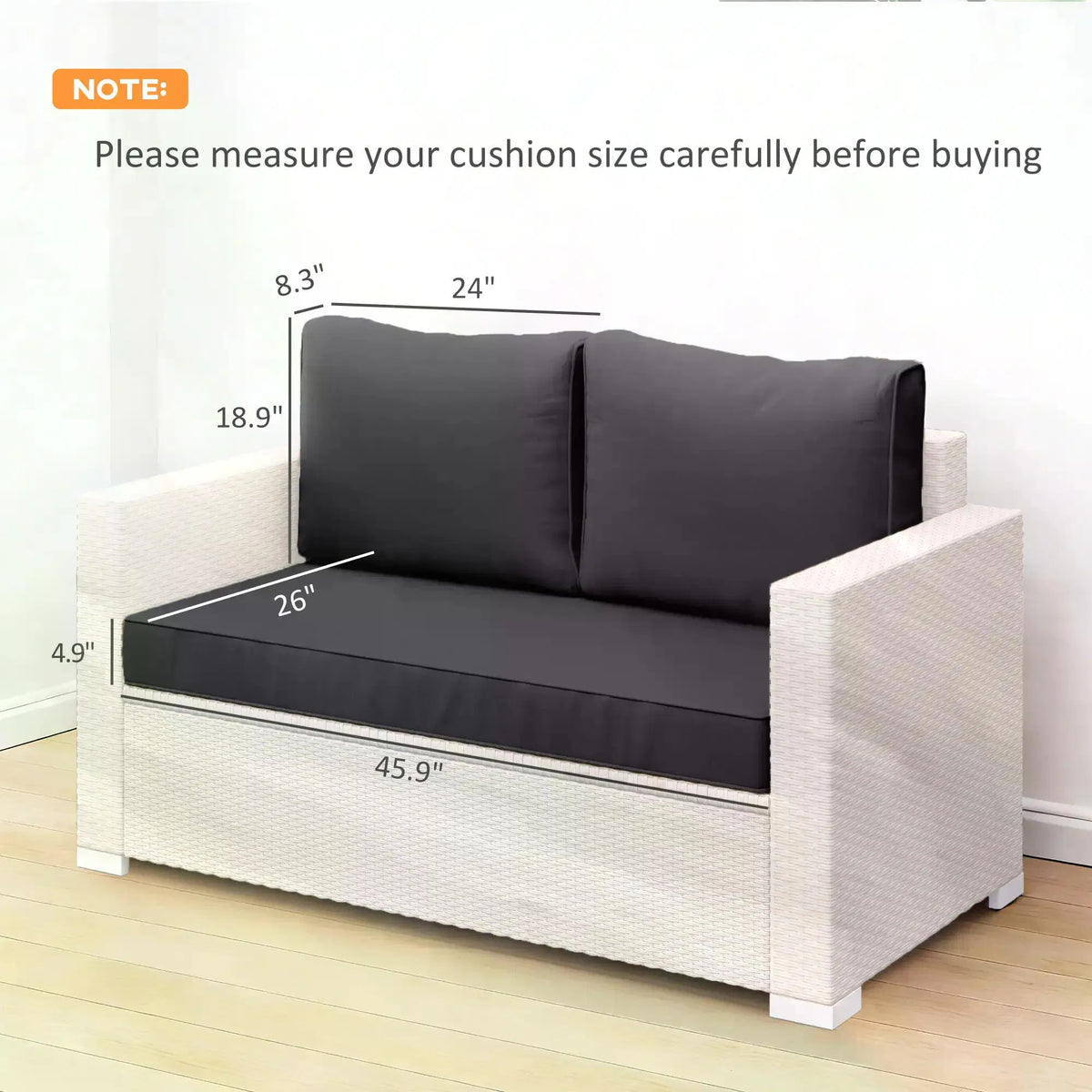 Chaise Lounge Cushion(Only seat cushion)