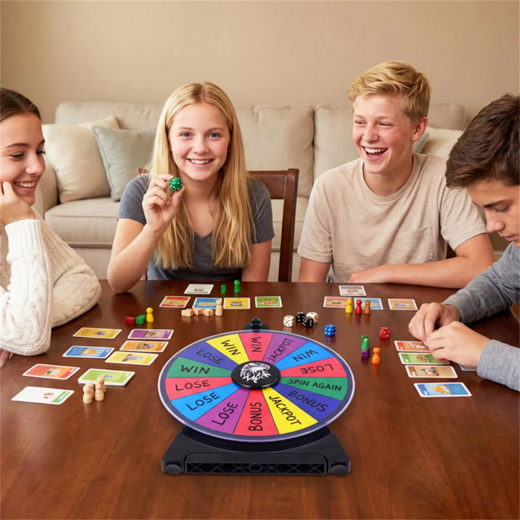 14 Slot Customizable Spinning Prize Wheel with Foldable Stand Rewritable - Image 2