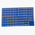 Cobalt Garden Acrylic Mahjong Set 160 Tiles American Mahjong Game Set Floral