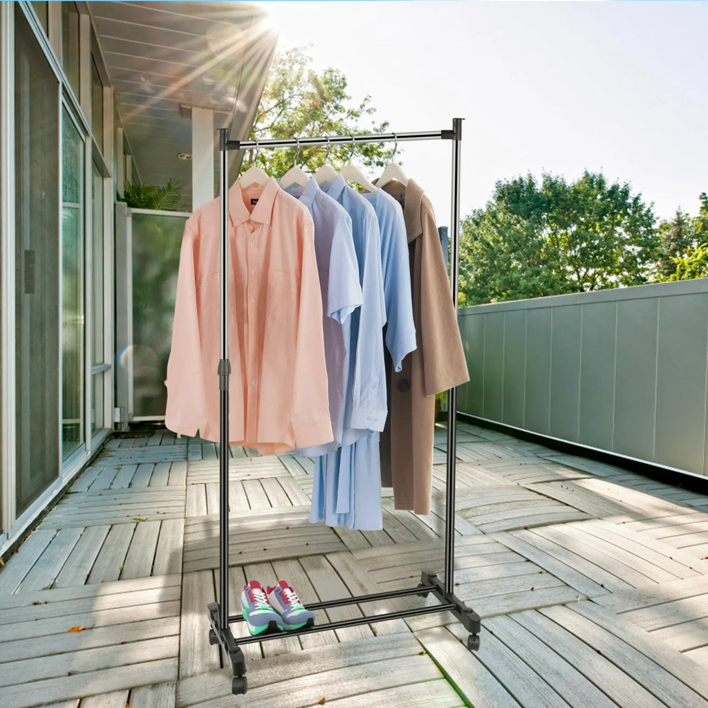 15kg/33lbs Garment Racks 3.12ft 4.80ft Height Adjustable Clothes Stand Foldable - Image 5