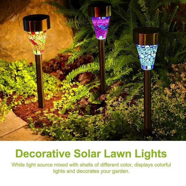 6packs solar garden lights outdoor dimensions and features
