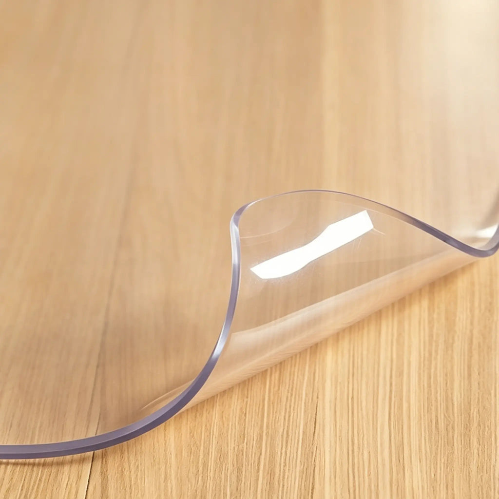 Clear Table & Floor Protector Waterproof Heavy Duty PVC Cover For Tables