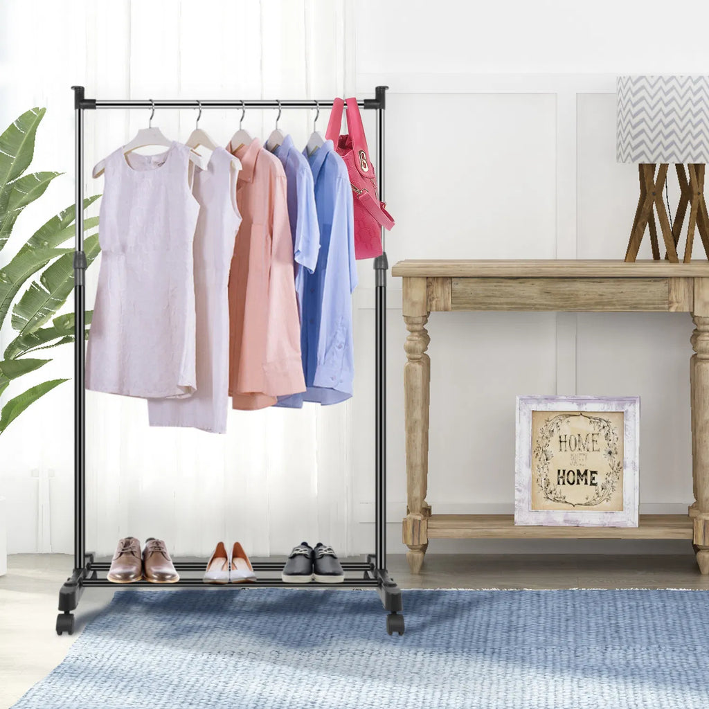 15kg/33lbs Garment Racks 3.12ft 4.80ft Height Adjustable Clothes Stand Foldable - Image 4