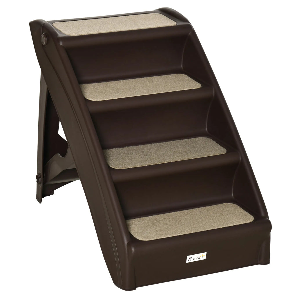 4 Level Portable Pet Stairs Foldable Dog Ramp Lightweight Cat Steps with - Image 5