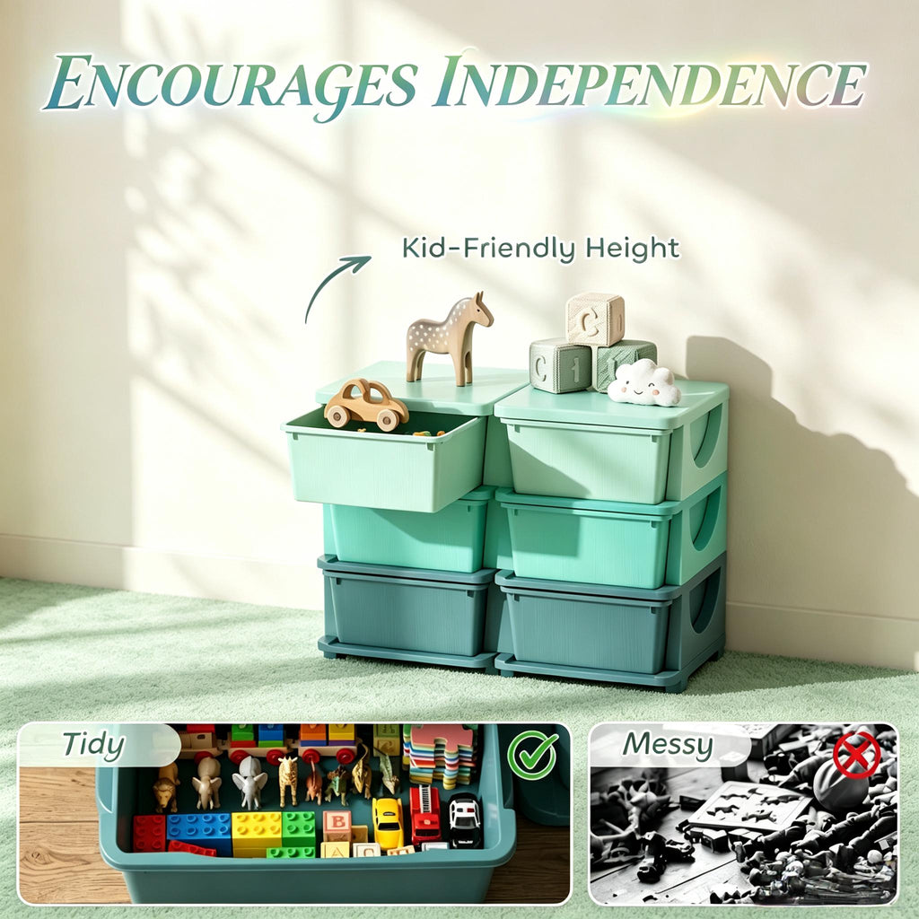 Modular 3-Tier Storage Organizer Unit - Angle Perspective