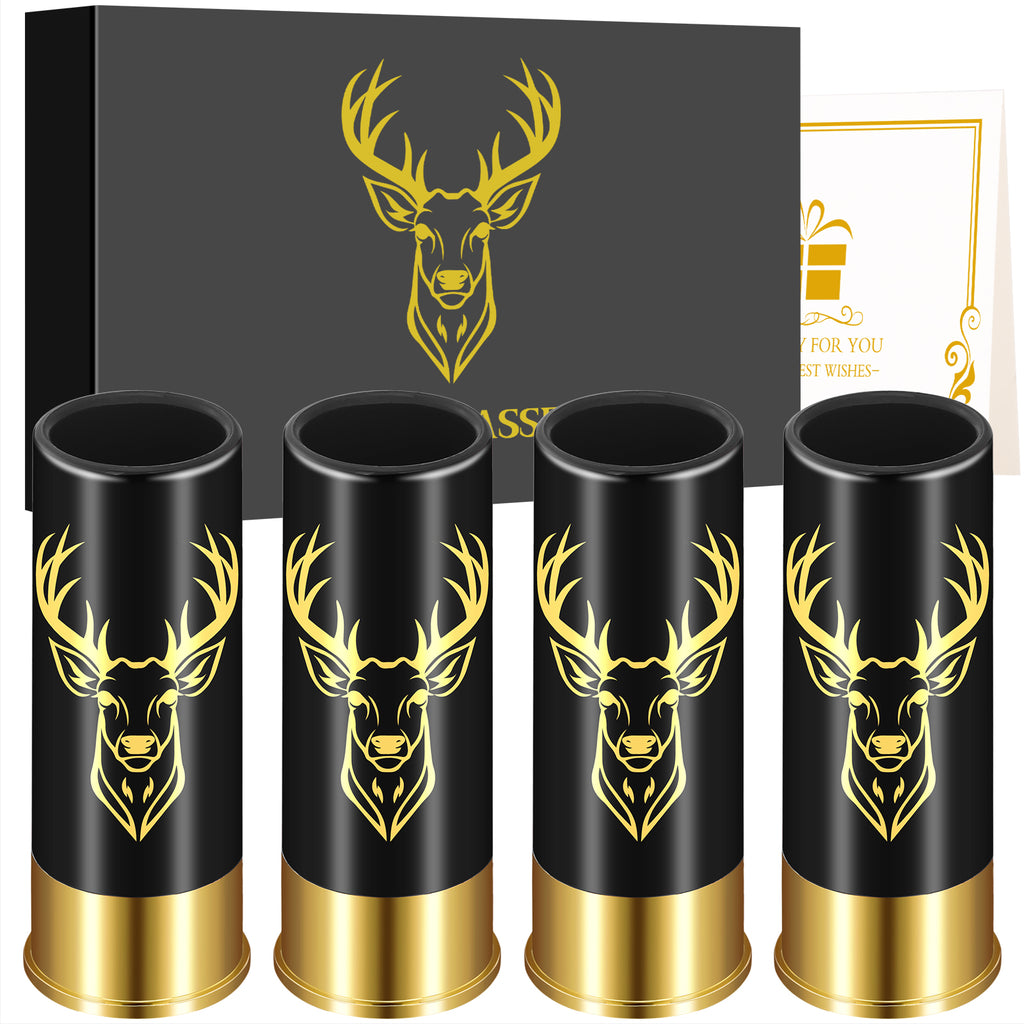 4 Deer Heads 1.5 Ounces Reusable High quality Plastic Bullet Cup Suitable - Image 4