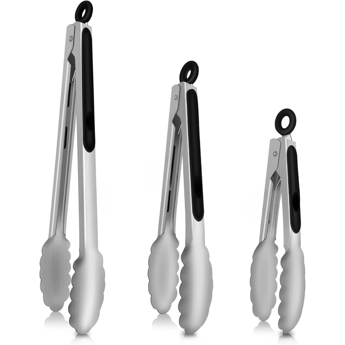 Tongs For Cooking Heat Resistant 600 Degrees Stainless Steel Kitchen Tong Heavy - Image 4