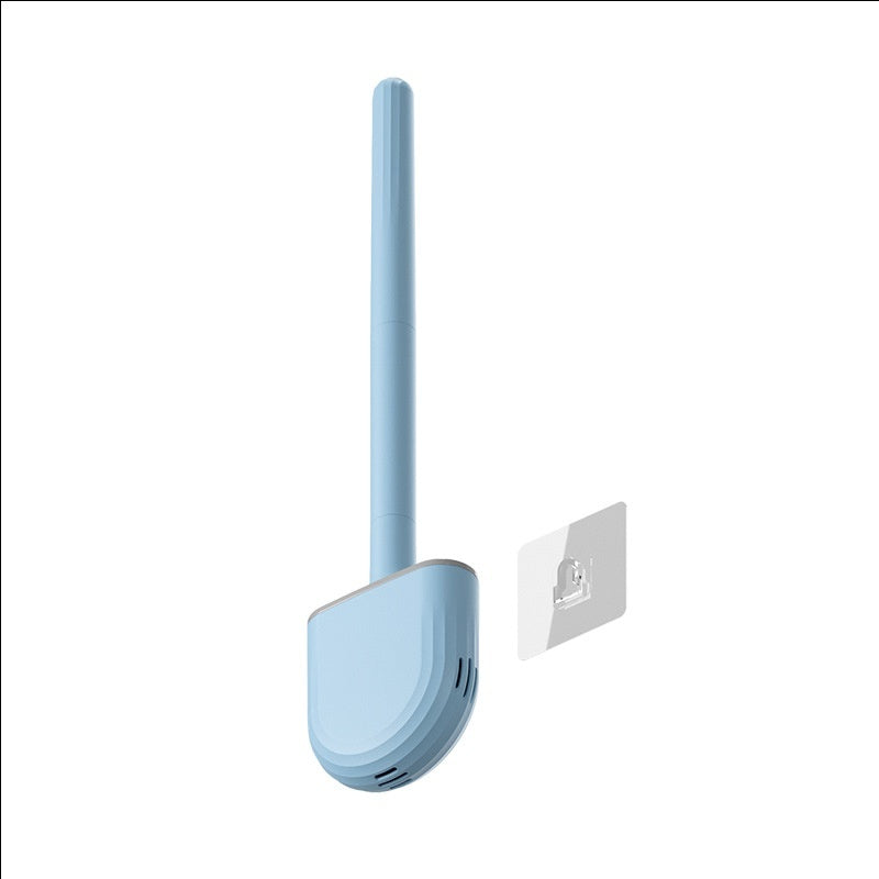 silicone toilet brush wall mounted in use lifestyle