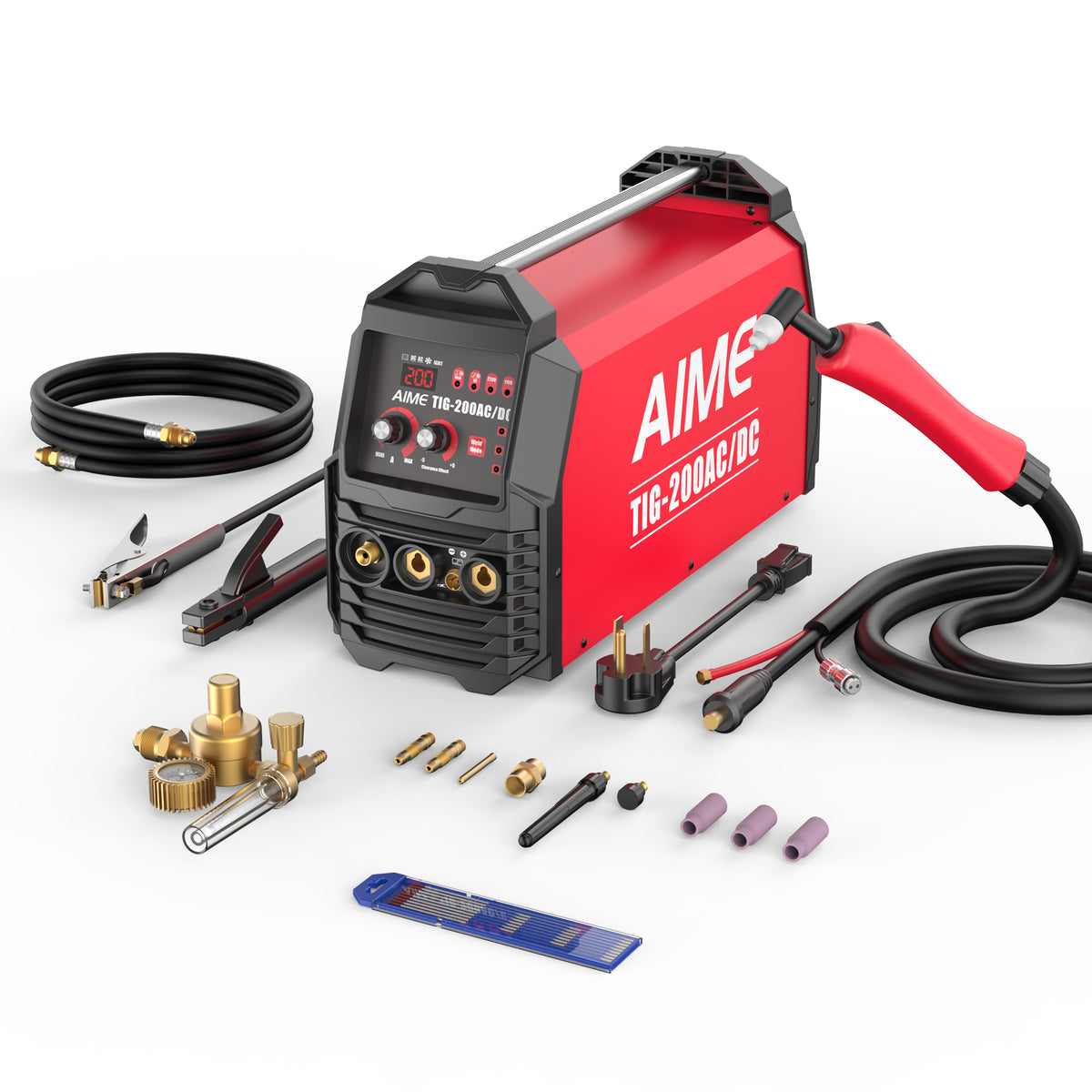 ACDC Pulse TIG Welder 200A Welder Rod Welding MMA TIG Welding Dual Voltage