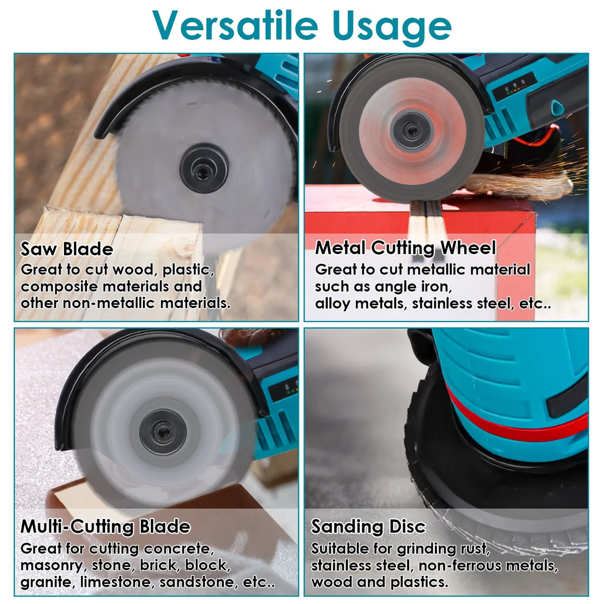 Cordless Mini Angle Grinder 2x12V 1100mAh Batteries 19000RPM Motor Air