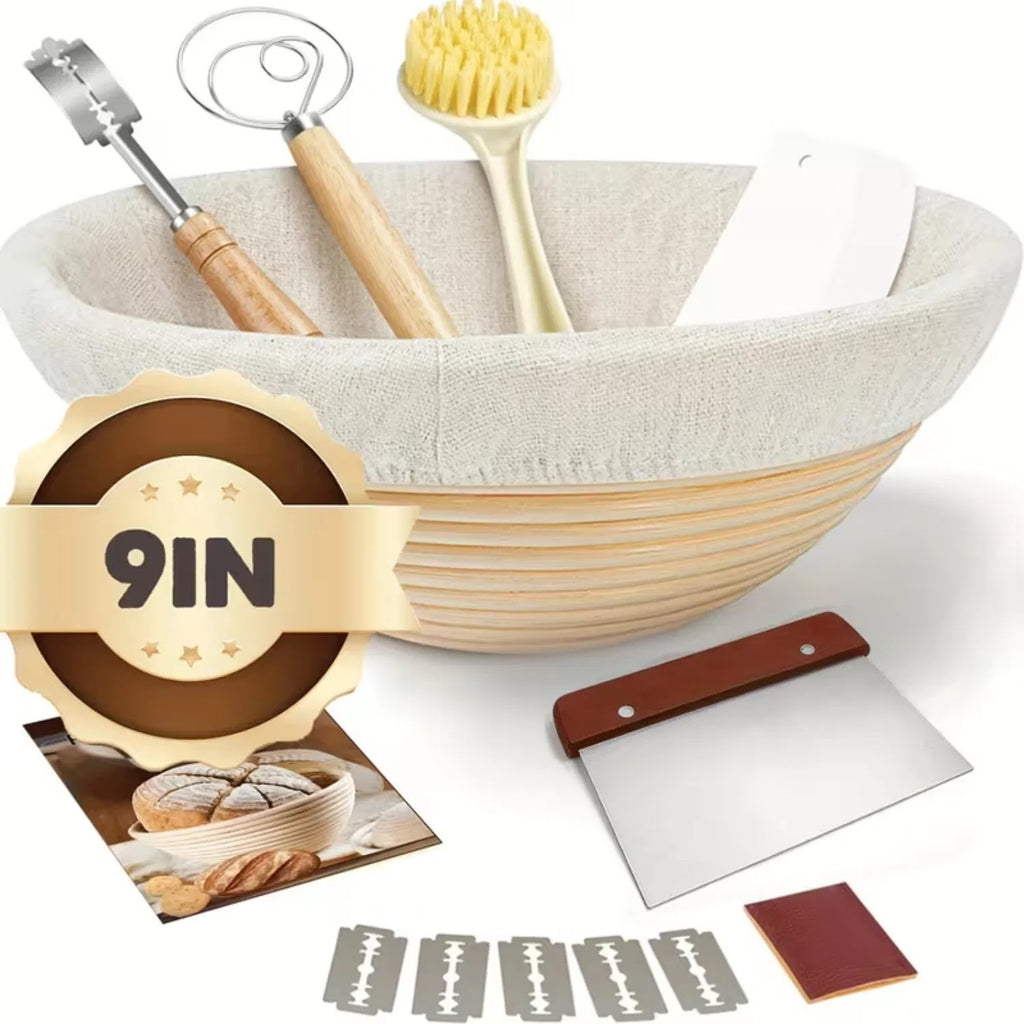 Bread Proofing Basket Sourdough Baking Supplies Round 9 inch Sourdough - Image 4