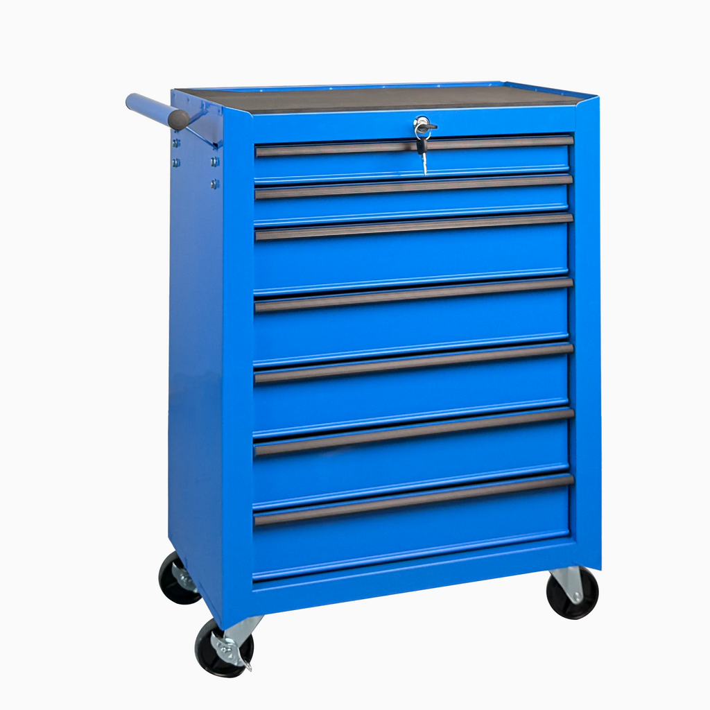 7 Drawer Rolling Tool Storage Cabinet With Detachable Top Tool Box Universal - Image 5