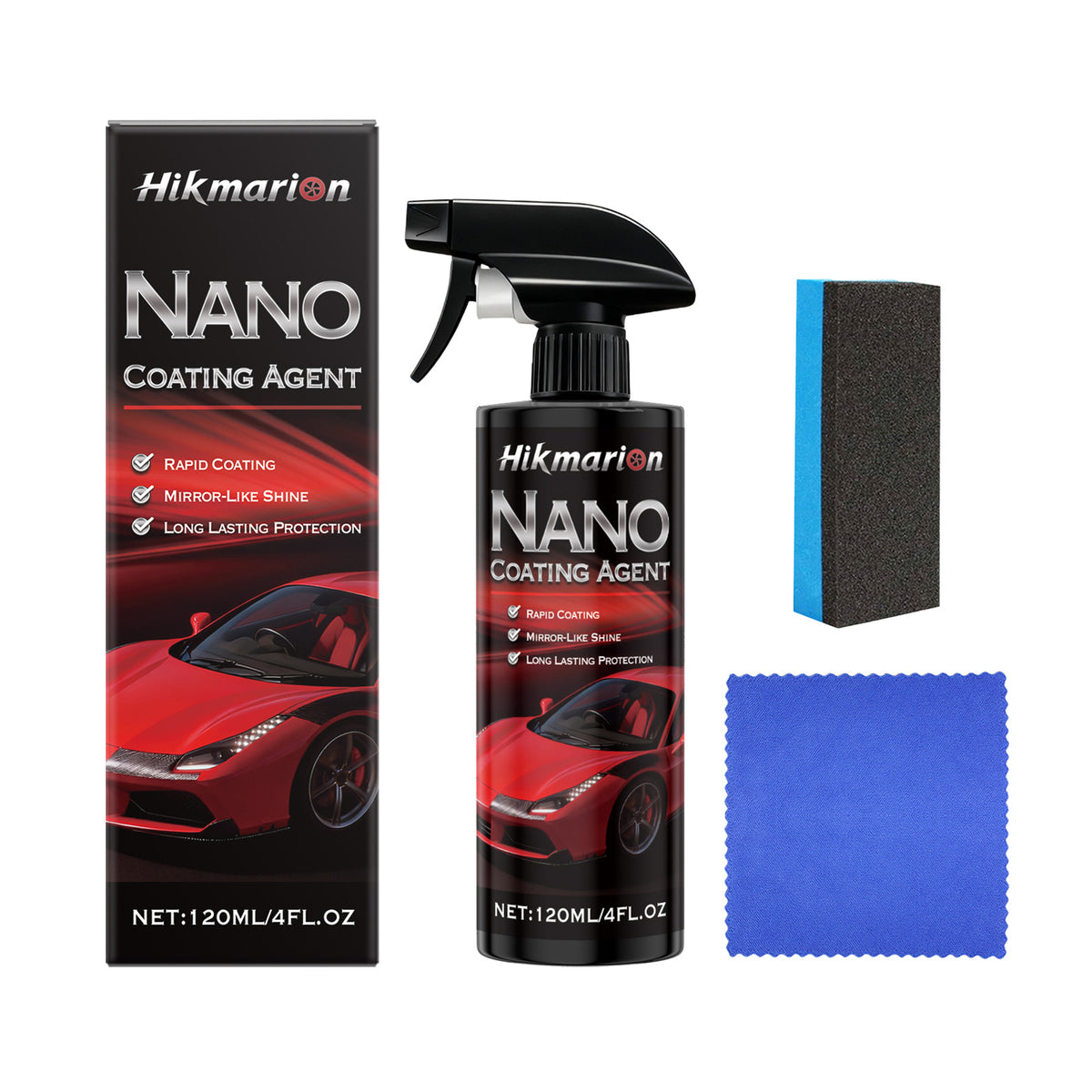 Nano Coating Agent Car Paint Protection Gloss Sealant Maintenance Kit - Image 3