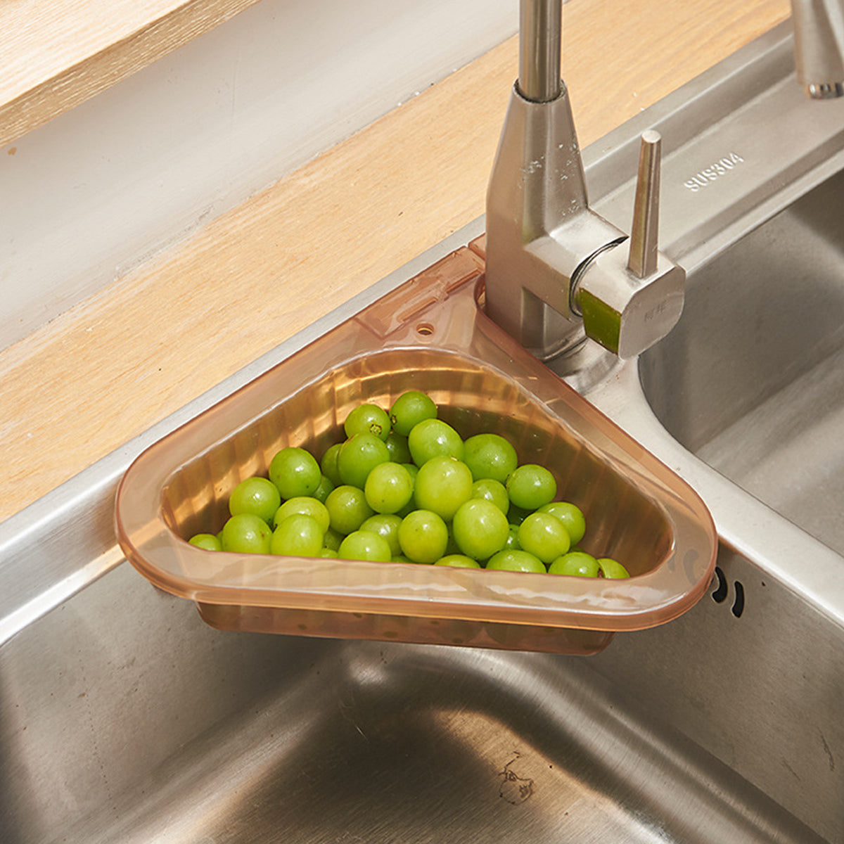 swan-style kitchen sink drain basket