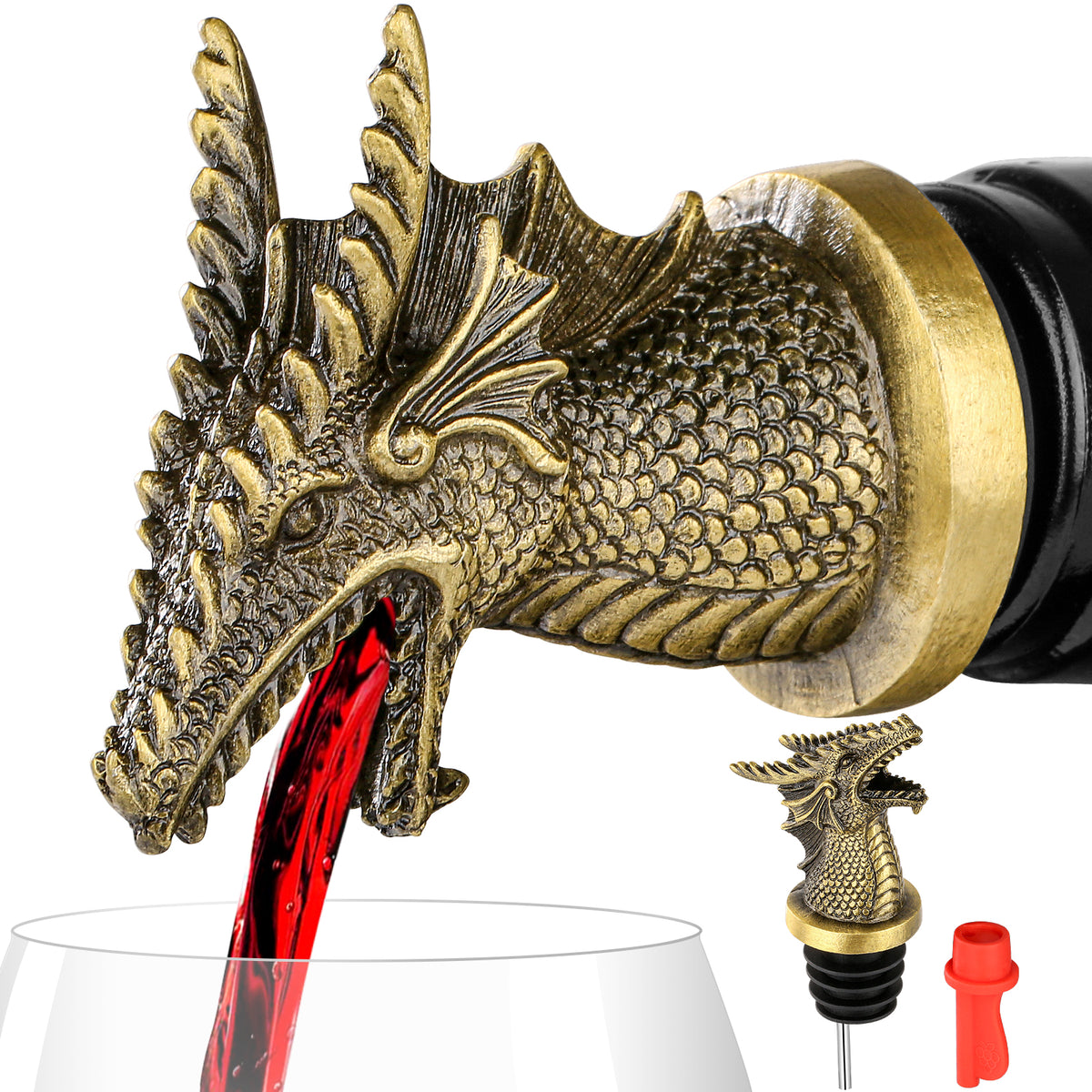 Dual Function Faucet Dispenser Wine Stopper Bottle Interesting For Cocktails - Image 5