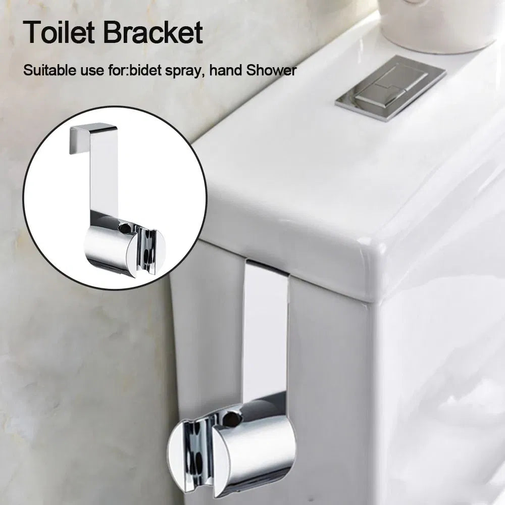 Toilet Shattaf Adapter Hose Bidet Spray Stainless Steel Handheld Shower Head US - Image 3