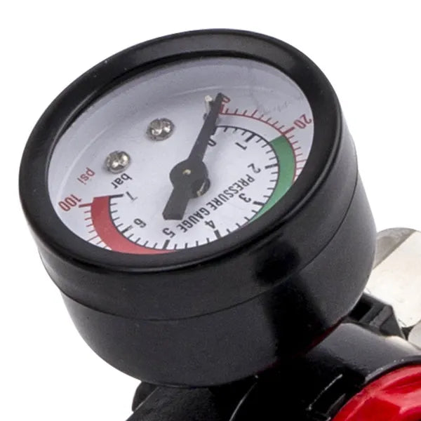 2.5mm HVLP Feed Car Air Spray Gun Kit W/ Regulator Gauge Paint Sprayer - Image 3