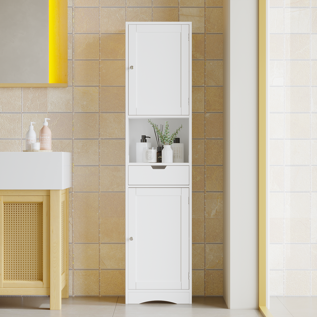 67-Inch Tall Bathroom Cabinet with Drawer