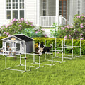 6 Piece Dog Agility Set with Adjustable Height Jump Bars Carry Bag Displacing