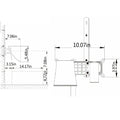 Wall mounted bathroom waterfall faucet