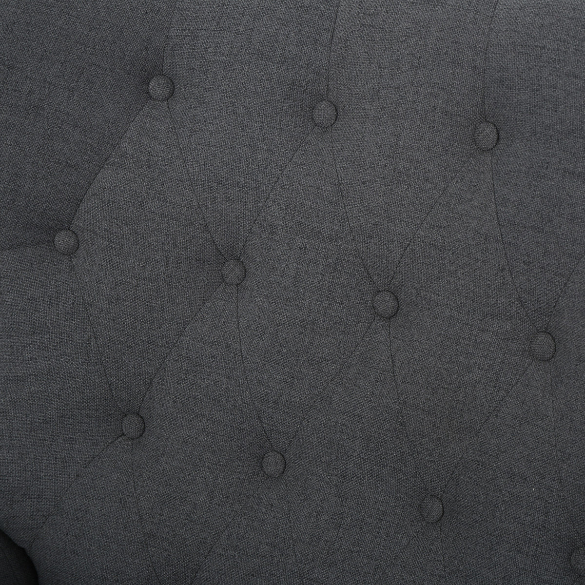 Modern Manual Push Back Recliner Chair Fabric 3 Position Recliner with Rolled - Image 5